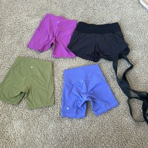 Lululemon shorts & mat strap bundle